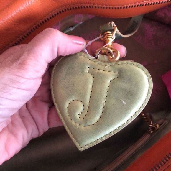 Juicy Couture Y2K Orange leather bag with chain straps - Picture 7 of 9